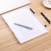 Clearance Office&Craft&Stationery under $10,Clear Document A4 Storage File Paper Filling Case Transparent Box Plastic Office Stationery