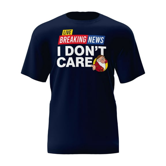 Disney Grumpy Navy Adult Tee Shirt, S-2XL (Men's)