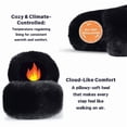 thumbnail image 6 of BERANMEY Women's Fuzzy Slippers with Memory Foam Open-Toe House Shoes for Women Non-Slip Indoor Outdoor Soft & Comfy Plush Slippers, 6 of 8