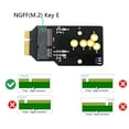 thumbnail image 4 of Adaptador De 12+6 PIN A NGFF A/E, Fácil Instalación: Adaptador De Llave M.2 A/E A 12+6 Pines Módulo WIFI6 De Rendimiento Inalámbrico Mejorado Para AX200 Para BCM943224PCIEBT2, 4 of 7