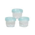 thumbnail image 3 of Everything Mary Round Stackable Crafting Containers, 3 Piece Plastic Clear Set, 3 of 5