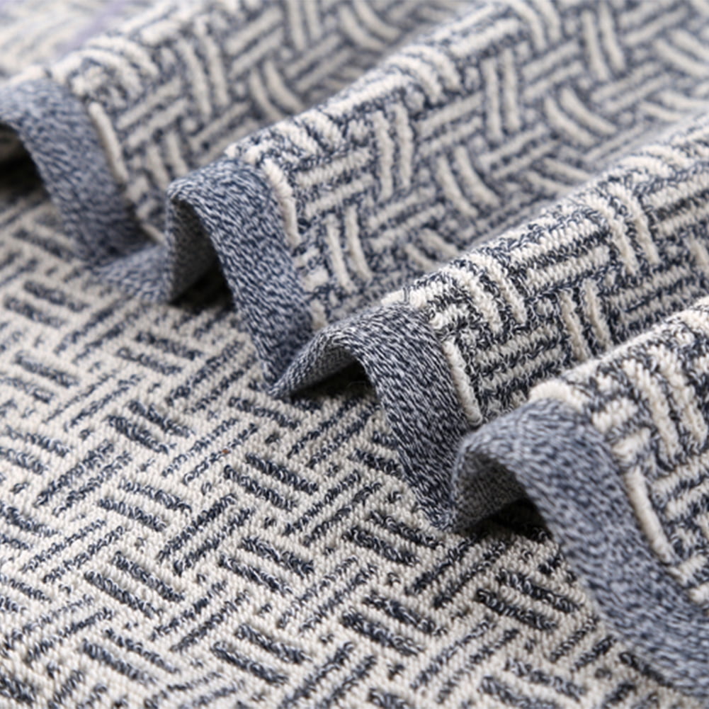 Pidada 100% Cotton Checkered Pattern Hand Towels for Bathroom Set of 4 (Gray)