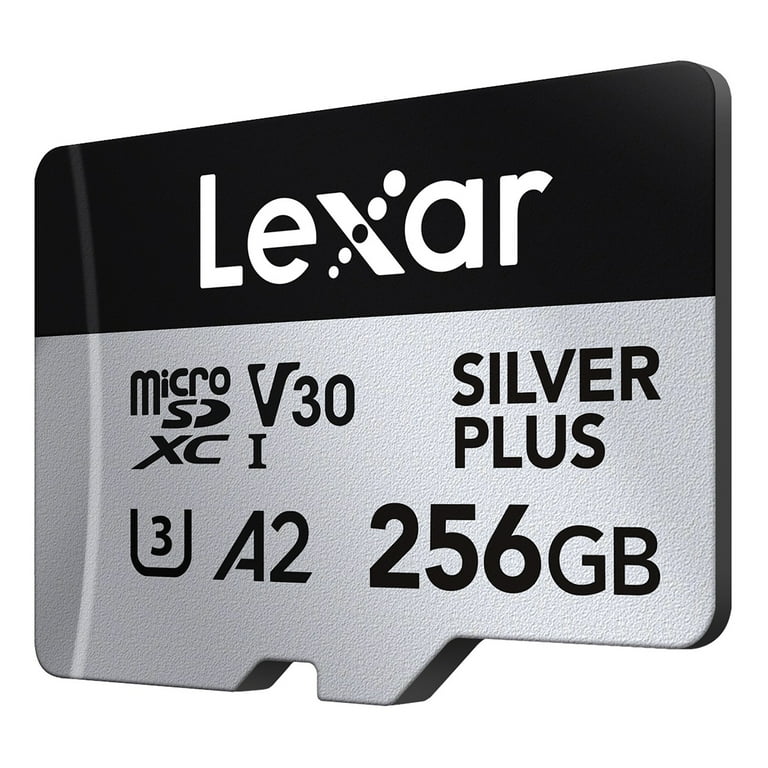 Lexar Professional SILVER PLUS Series microSDXC UHS-I Card with SD