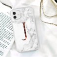 thumbnail image 1 of Funda de teléfono de moda con letra inicial AZ para iPhone 11 Pro Max 12 Pro X XR XS Max 8 7 Plus 12 Mini, funda suave con textura de mármol de lujo Tan Jianjun unisex, 1 of 2