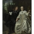 thumbnail image 3 of Bartholomeus van der Helst 15x17 Black Modern Framed Museum Art Print Titled - Abraham Del Court and His Wife Maria De Kaersgieter, 3 of 5