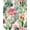 Green/Pink, variant on Giraffes Wallpaper Peel and Stick Vintage Leaf Contact Paper White Floral Boho Wallpaper Waterproof Self-Adhesive Wall Covering for Bedroom Countertop Desk Cabinets Decor 17.4" x 118"