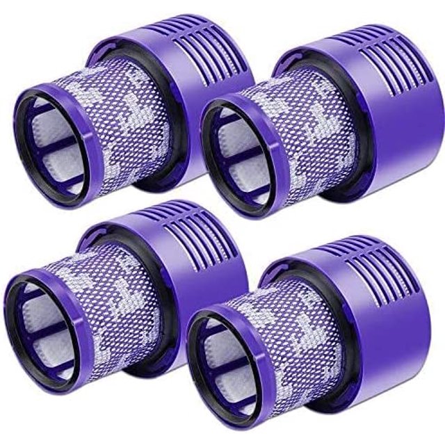 Juego de 4 filtros V10 para aspiradoras Dyson Lote de 4 filtros de repuesto para Dyson V10 V10 Absolute V10 Animal V10 Motorhead SV12 Pieza de repuesto N/P 969082-01 esquí esquí Gafas de esquí