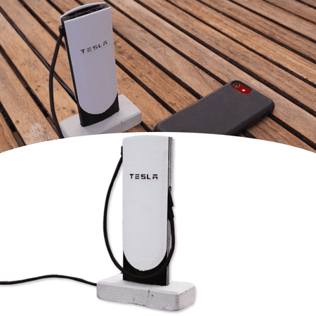 Tesla V4 Desktop Supercharger Replica Charging Station Accessories - Model Y EV Charger - Compatible for Android and iPhone -Includes USB-C Cable - Level 2 EV Charger- Preassembled - Made in USA