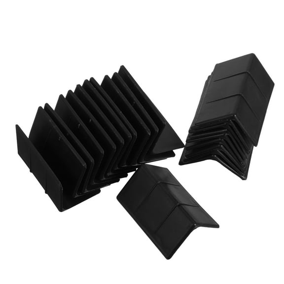 Masteelf  20 Pcs Cabinet Corner Protectors Carton Anti-collision Protection Black
