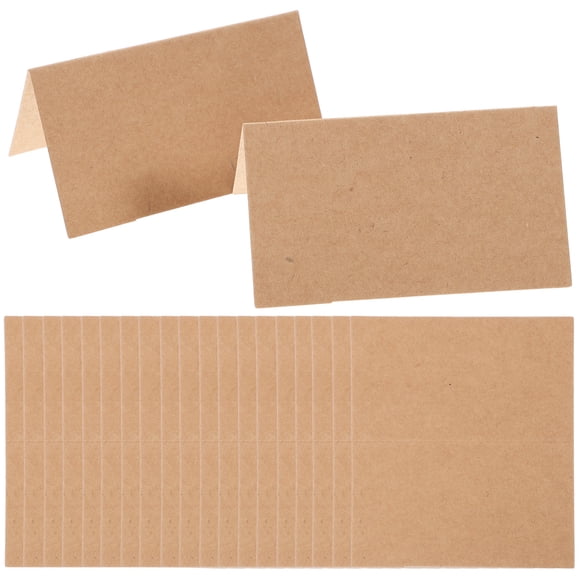 CIMAXIC Kraft Paper Card for Business Use Brown Color Ensures Durability 35 Sheets Retro Style,4.02"X3.54"X0.2"