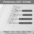 thumbnail image 6 of Prosonic BT30 Active Powered Wireless Bluetooth Bookshelf Speakers for for Home, Studio, Turntable, Etc 80 Watts (White), 6 of 9