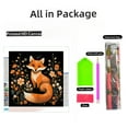 thumbnail image 2 of Cartoon Orange Fox in Flowers DIY 5D Diamond Art Painting by Number Kits for Adults Paint with Full Drill Round Diamond Gems Painting Art Craft for Home Wall Decor 13.8x13.8in, 2 of 7