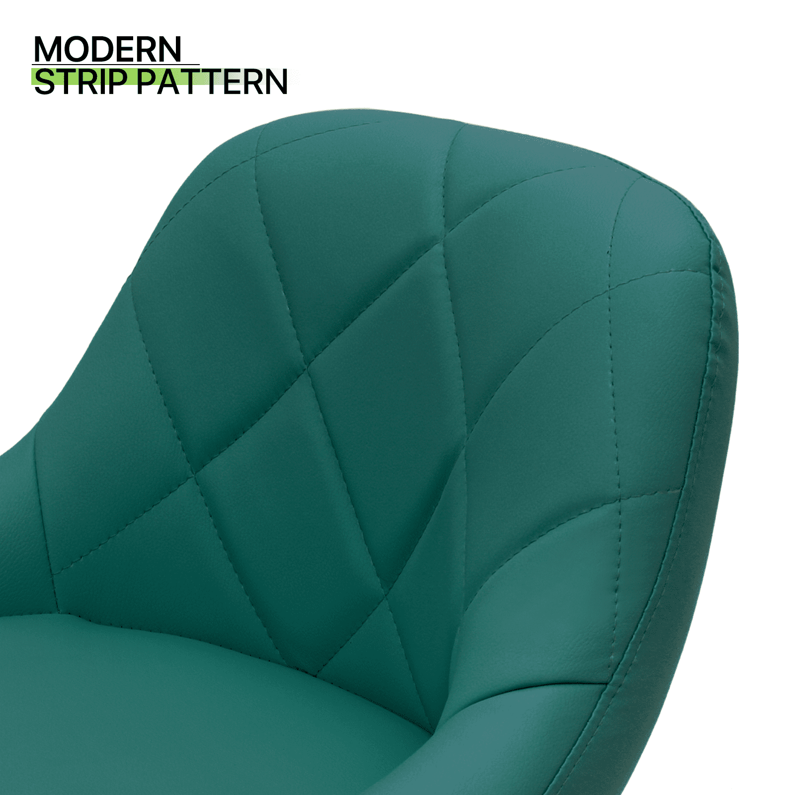 Magshion Bar Stool with 360-Degree Swivel, Teal Green, Set of 2