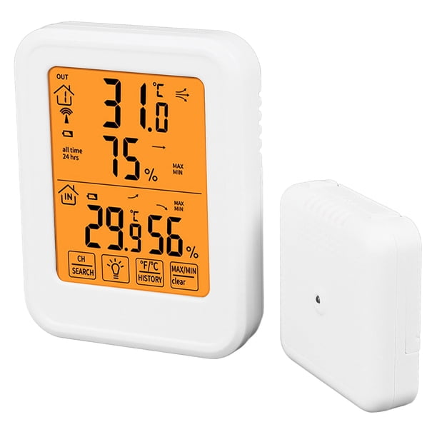 Medidor Digital De Humedad Y Temperatura, Termómetro Higrómetro 1 A 1 Resistente Al Agua De Alta Precisión Para Interiores