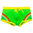 thumbnail image 2 of FcBaudy Men's Three-dimensional Flat-angle Swimming Trunks With Bra Cups To Embarrassment Four-cornered Swimming Trunks For Men man short, 2 of 9
