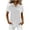 White, variant on BLVB Women's Velvet Button down Shirts Sequin Splicing Short Sleeve Tops Casual Fashion Collared Shirts for Party Club