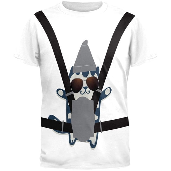 Halloween Men's Red Dragon Costume All Over Short Sleeve Graphic Tee