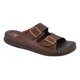 thumbnail image 2 of Huaraches De Piel Dos Hebillas Acojinado Cafe Andrea Pesca, 2 of 4