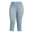 Terra & Sky Plus Size PullOn Capri Jeggings, 23” Inseam