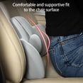 thumbnail image 4 of Gmogad Car Memory Foam Lumbar Cushion Protective Lumbar Back Cushion Lumbar Cushion Car Cushion Gray, 4 of 7