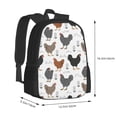 thumbnail image 3 of Daiia Retro Rooster Backpack for Men and Women -Durable Backpack Large Capacity, Water-Resistant Bag with Adjustable Straps and Laptop Compartment, 3 of 9