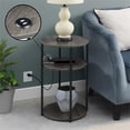 thumbnail image 1 of Designs2Go Simon Three-Tier End Table with USB Ports in Gray Wood Finish, 1 of 12