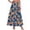 Orange, variant on Tqcoqu Printed Maxi Skirts for Women High Waist Elastic A-Line Casual Wide Leg Long Skirt Casual Summer Beach Skirt,Hot Pink Women's S-XXXL