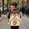 thumbnail image 5 of FKELYI Kids Backpack for Boys Girls Schoolbag Baseball Chocolate Drip Print 17 Inch School Bookbag with Multi-Pockets Daypack Lightweight Knapsack Rucksack for Outdoor, 5 of 7