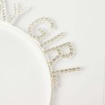 thumbnail image 5 of Efavormart 7" Silver Metal Diamond "Birthday Girl" Crown, Rhinestone Tiara Headband, 5 of 6
