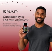 Snap Supplements Testosterone Support with Tongkat Ali and D-Aspartic Acid, 60 Capsules, Adult Dietary Supplement, Easy-to-Use Capsule Format, For supports male vitality, energy and stamina