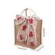 thumbnail image 3 of Horivan 2 Packs Linen Christmas Gift Bag Reusable Festive Holiday Tote with Handles for Candy Storage Party Favor Decoration, 3 of 6