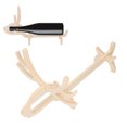 thumbnail image 1 of Encimera Del Estante Del Vino, Decorativo En Forma De Animal. Soporte De Vino De Encimera De Madera Portabotellas De Vino Soporte De Pared Para Vino De Mesa Para, 1 of 7