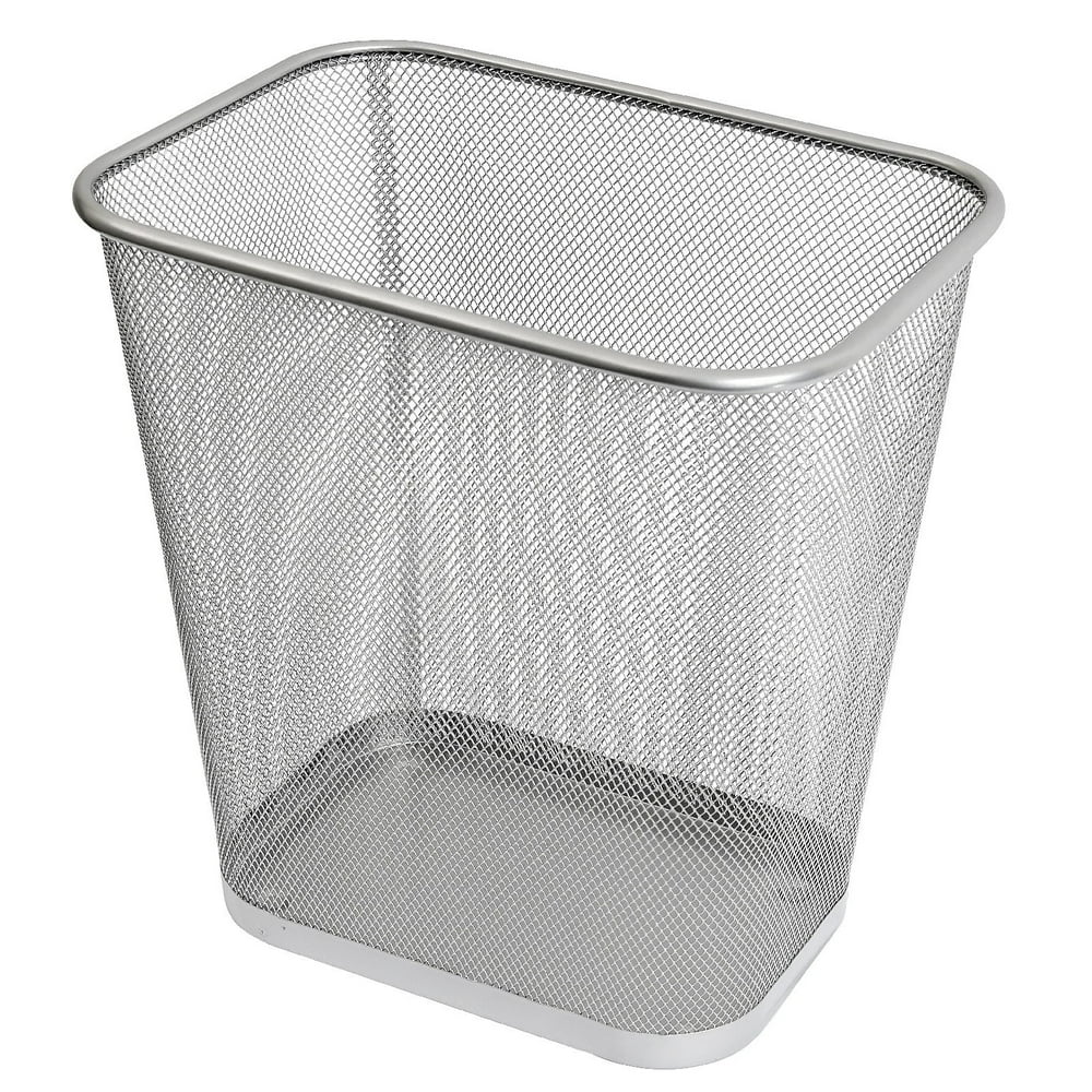 Ybm Home Steel Mesh Rectangular Open Top Waste Basket