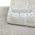 thumbnail image 5 of Great Bay Home Quick Dry Diamond Waffle 4 Piece Bath Towel Set, Light Grey, 5 of 7