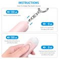 thumbnail image 6 of Keychain, Rechargeable 130dB Loud Personal Alarm with LED Flashlight Safety Alarm Keychain for Woman Kids Students Girls Elderly Black + Pink, 6 of 9