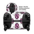thumbnail image 2 of Disketp Cute Number 8 Elastic Travel Luggage Cover Travel Suitcase Protective Cover For Trunk Case Apply To 18''-32'' Suitcase Cover-Large, 2 of 7