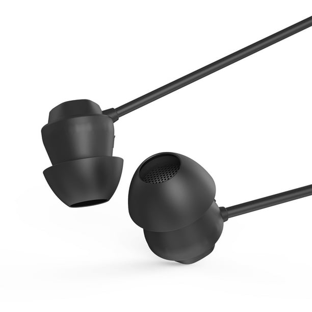 X110 sommeil écouteurs anti-bruit écouteurs intra-auriculaires silicone  ultra-doux écouteurs 3.5mm filaire casque pour iPhone Android téléphones  intelligents 