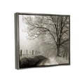 thumbnail image 3 of Stupell Rural Scenery Fenced Path Landscape Photography Gray Floater Framed Art Print Wall Art, 3 of 6