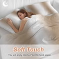 thumbnail image 4 of 3 Piece Khaki White Ombre Duvet Cover Set Queen Size,Microfiber Comforter/Quilt Cover with Corner Ties and 2 Pillowcases,Modern Abstract Art Farmhouse Gradient All Season Bedding with Zipper Closure, 4 of 8