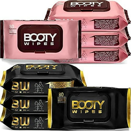 - Couples Booty Bundle - 640 Flushable Wet Wipes For Adults, Infused With Aloe Vera & Vitamin E
