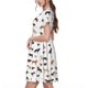 thumbnail image 2 of Disketp Labrador Retriever Dog para Vestido de Manga Corta para Mujeres, Vestidos de Verano para Mujeres, Casual y Holgado para la Playa, 2 of 6