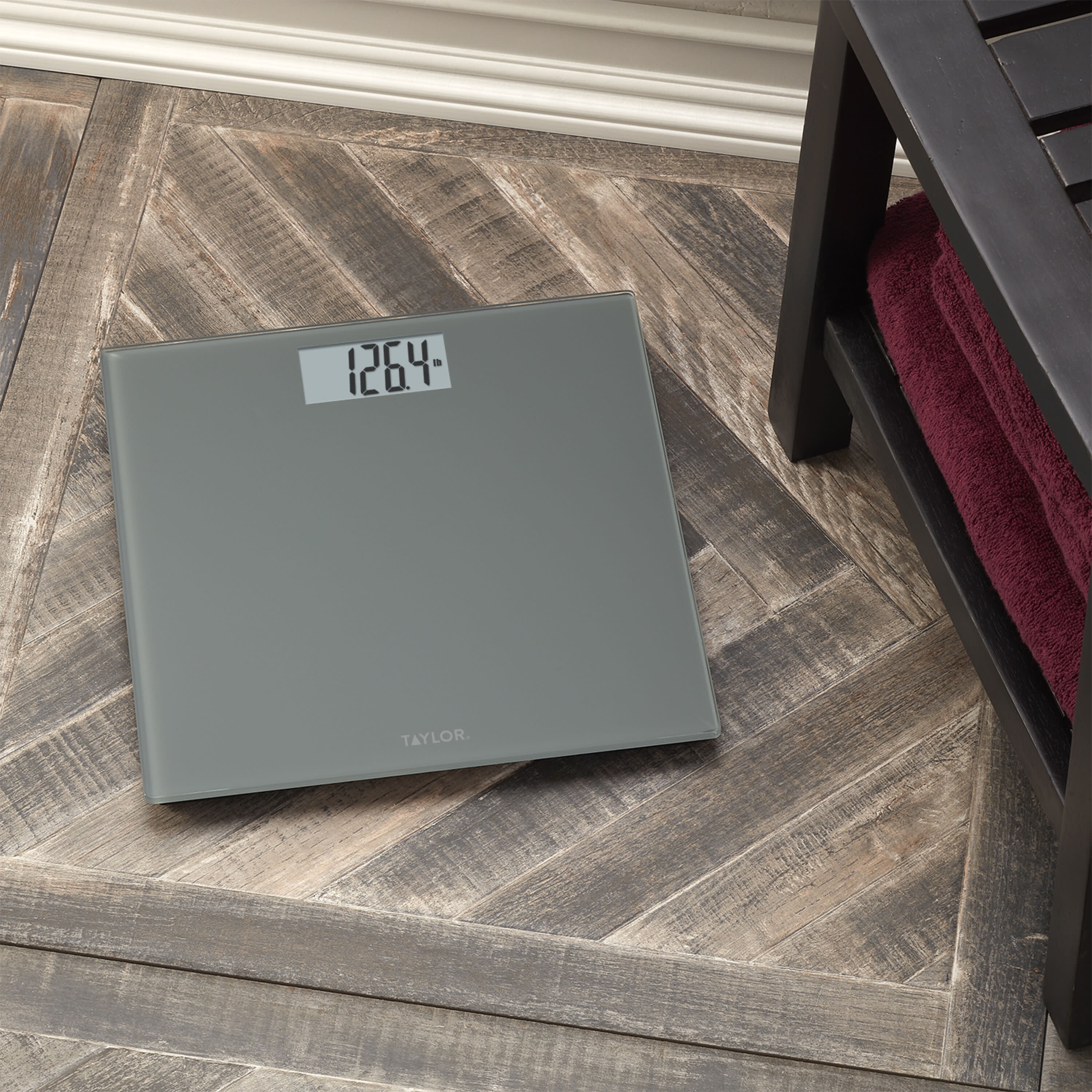 Taylor Bathroom Scale - Charcoal Gray, 1 ct - Fred Meyer