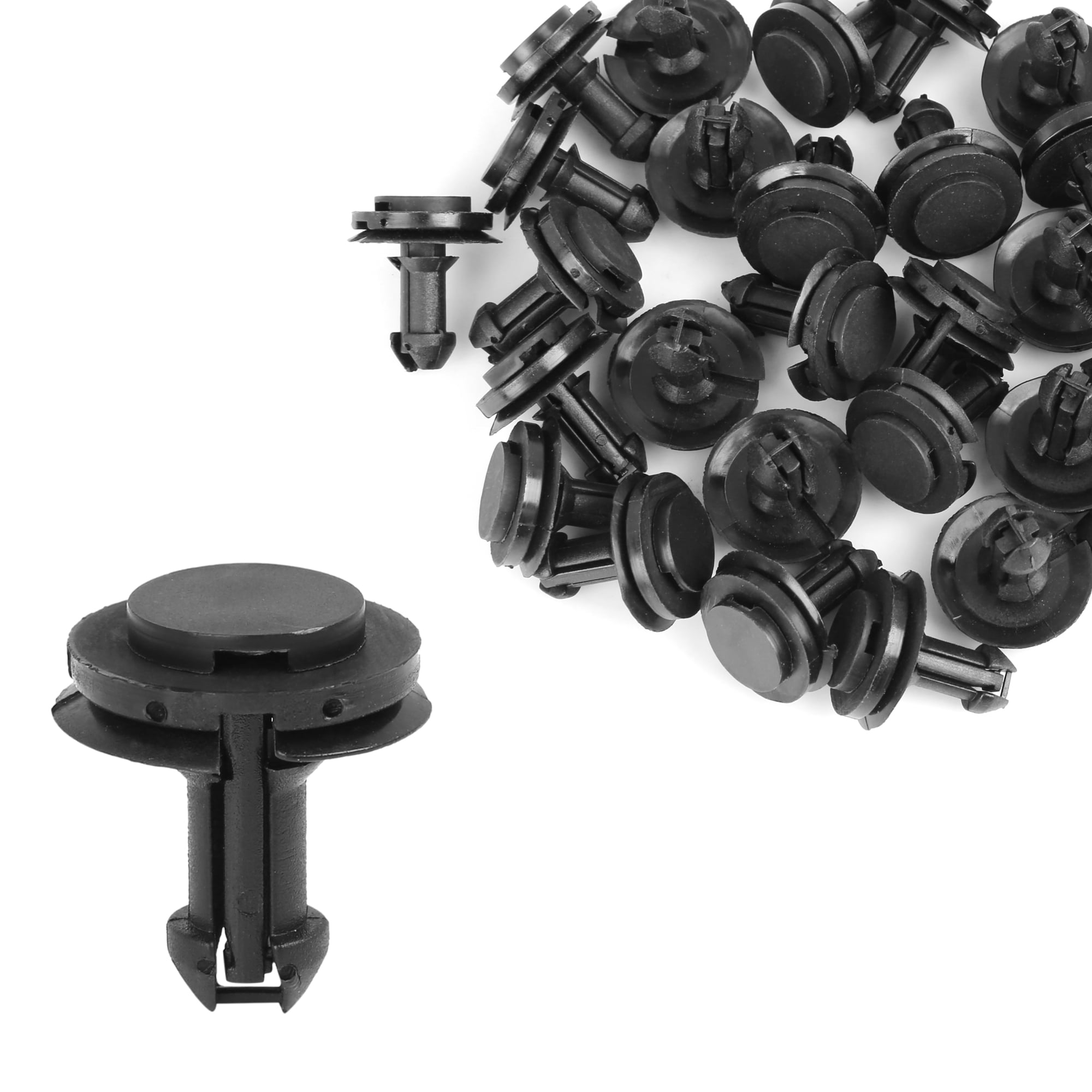 30pcs Nylon Front Bumper Air Deflector Retainer Clips Black for GM