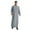 Grey, variant on Bcfgryg Male Solid Color Long Sleeve Robe Arabic Clothes Middle Skirt Robe Big and Tall Shirts Brown XXXL