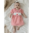 thumbnail image 6 of BemeyourBBs Little Girl Back to School Dress Embroidered Plaid Short Sleeve Dress, 6 of 9