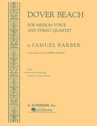 samuel barber dover beach sheet music samuel barber dover beach sheet music