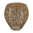 thumbnail image 2 of ET3403-18 Modern Style End Table made with Aluminium Casted in Gold Color, 2 of 5