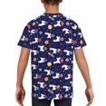 thumbnail image 5 of Wukai Lama in Space Youth Unisex Short Sleeve T-Shirt for Boys, Girls, Teens, and Kids-Small, 5 of 7