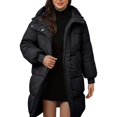 thumbnail image 3 of Pyhlmscde Women's Casual Long Waisted Thick Warm Cotton Down Coat, Winter Coats for Women, Long Puffer Coat Women, Winter Clothes for Women, 3 of 6
