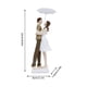thumbnail image 3 of Adorno decorativo con escena de pareja bajo paraguas para San Valentín, figura de resina con escena romántica para el hogar y la boda, centro de mesa, decoración del hogar, decoración de la habitación, 3 of 6